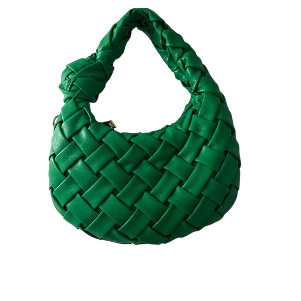 Green Woven Hobo Bag